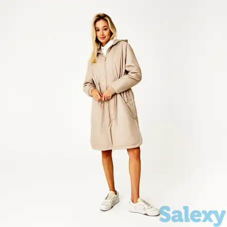 Женская длинная куртка lacoste regular fit, фотография 1