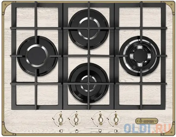 Варочная панель газовая gefest pvg 2231-01 p37 кремовый, фотография 1