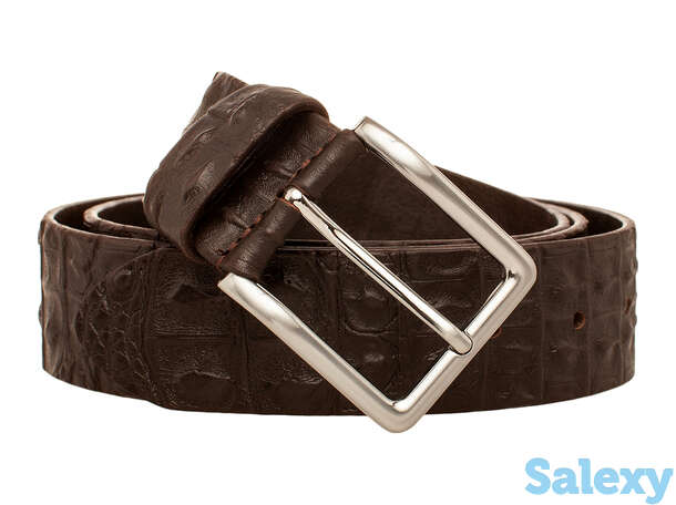 Ремень мужской bow brown caiman, фотография 1