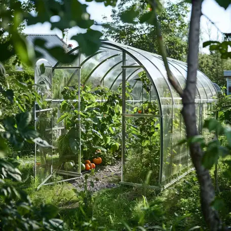 Теплица дачная из поликарбоната, фотография 1