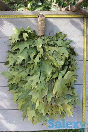 Банные веники из канадского дуба с джутовой рукояткой, фотография 2