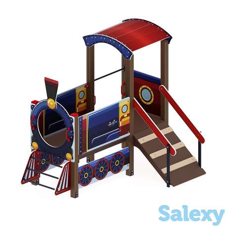 Мф 10.03.05-01 паровозик (синий), фотография 1