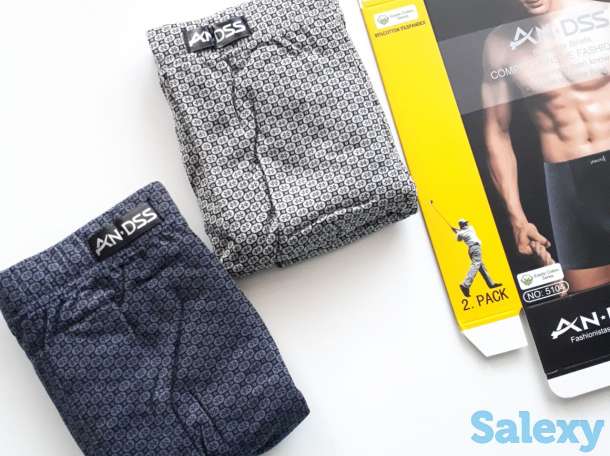 Боксеры мужские однотонные и цветные, фотография 1