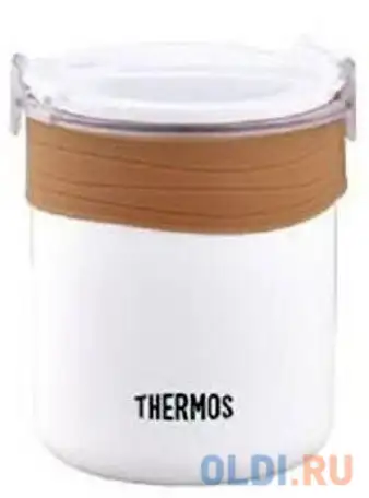 Термос thermos jbs-360 0,36л бежевый белый, фотография 1
