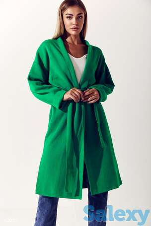 Яркий зеленый кардиган, фотография 1