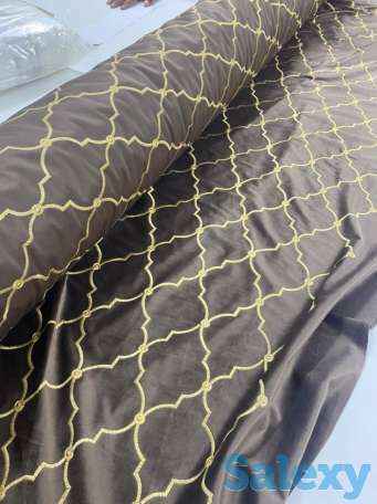 Турецкие ткани: Бархат, блэкаут, петек, сюит и др., фотография 1