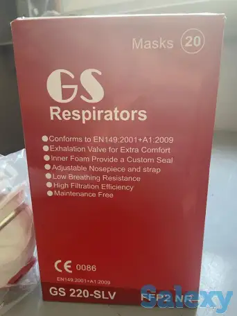 Продается  респиратор с клапаном GS220-SLV, фотография 1