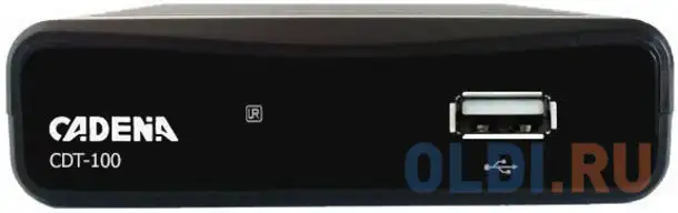 Ресивер dvb-t2 cadena cdt-100 (tc) черный, фотография 1