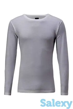 Термокофта goldwin men crew nech long sleeves white, фотография 3