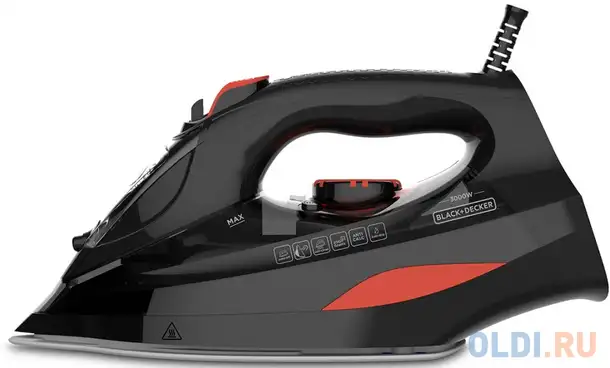 Утюг black+decker bxir3000e 3000вт чёрный, фотография 1