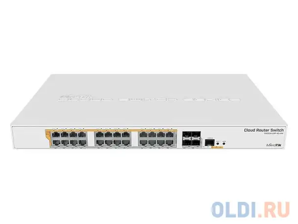 Коммутатор mikrotik crs328-24p-4s+rm cloud router switch 328-24p-4s+rm with 800 mhz cpu,, фотография 1