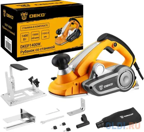 Рубанок deko dkep1400w 1400 вт 110 мм, фотография 1