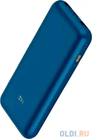 Внешний аккумулятор power bank 20000 мач xiaomi zmi 10 синий, фотография 1