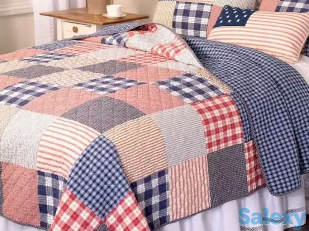 Одеяло ручной работы в стиле пэчворк, фотография 1