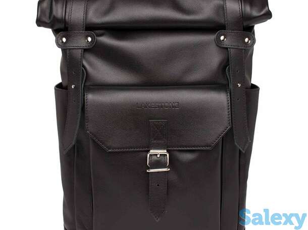 Рюкзак для ноутбука из кожи eliot black, фотография 1