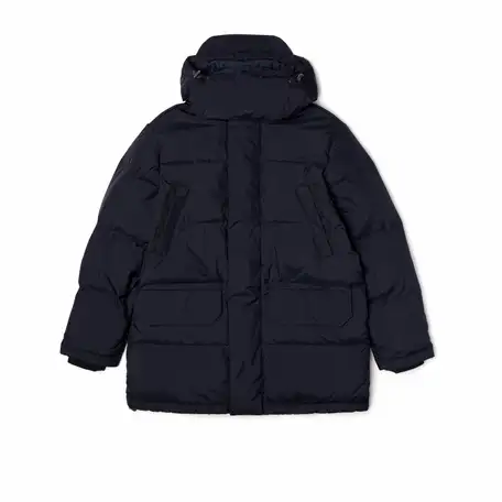 Мужской пуховик lacoste с капюшоном, фотография 1