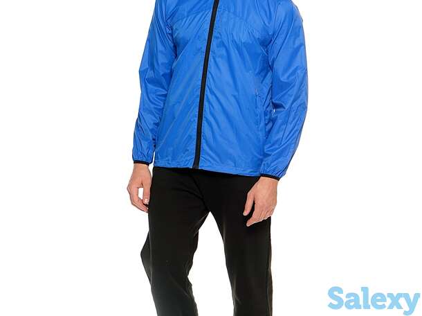 Ветровка мужская непромокаемая мембранная  mac in a sac neon синяя, фотография 1