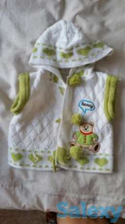 Детские вещи на годик жилетки кофта майка футболка манишка колготки, фотография 1