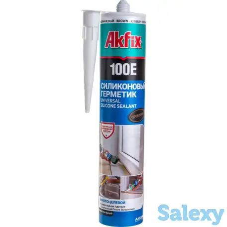Универсальный силиконовый герметик 100E Akfix, фотография 1