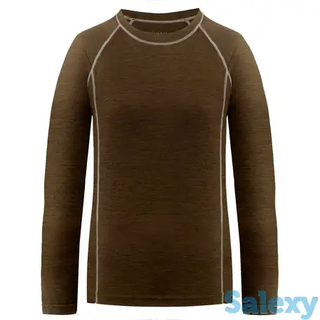 Термокофта poivre blanc 20-21 merino wool shirt peat, фотография 10