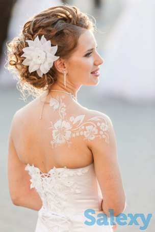 Роспись по телу хной, глитером.Свадебное мехенди,, фотография 1