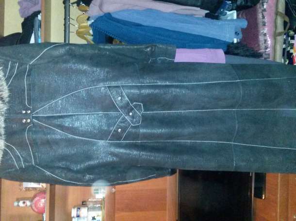 Продам дубленка коричнего цвета, фотография 2