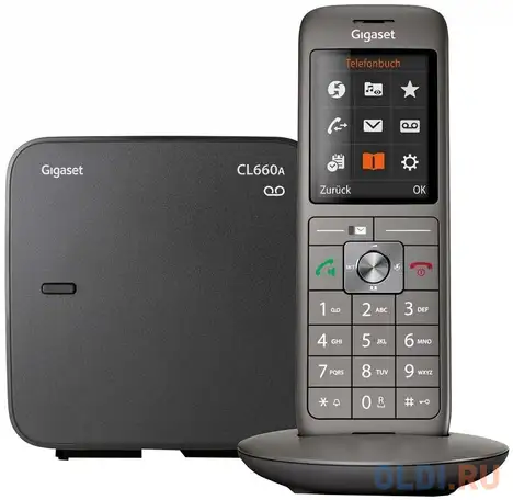 Gigaset cl660a радиотелефон anthracite [s30852-h2824-s321], фотография 1