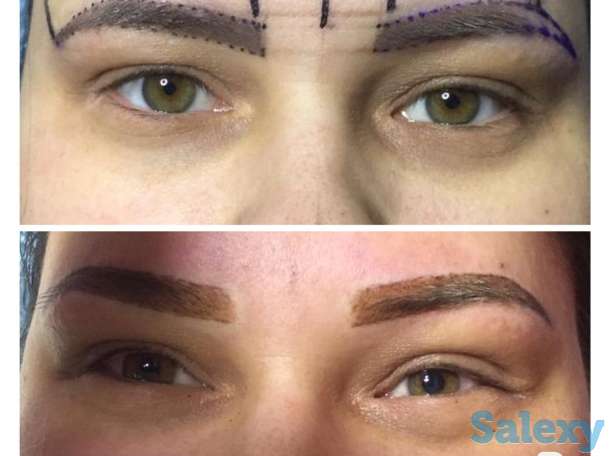 Перманентный макияж бровей. Теневая растушевка, фотография 6