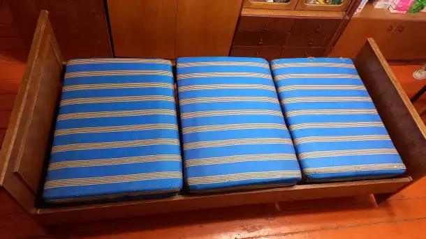 Кровать пр-во Германия, 3 матраса пружинные, сетка пружинная, фотография 1