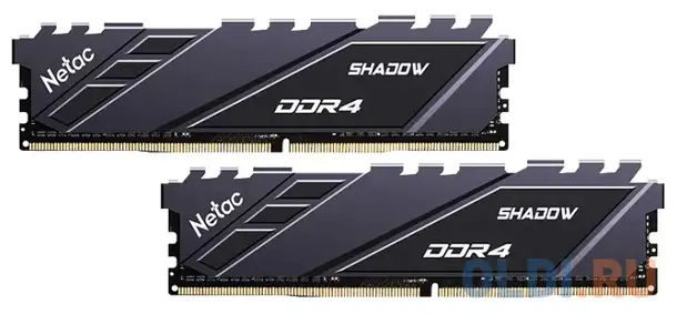 Оперативная память для компьютера netac shadow dimm 16gb ddr4 3600 mhz, фотография 1