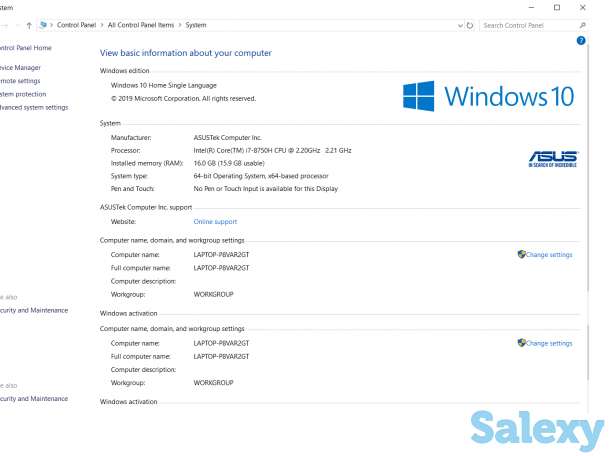 Продам игровой asus gaming laptop fx505gm, фотография 3
