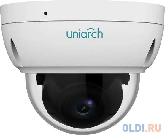 Ip-камера uniarch 4мп уличная купольная антивандальная со встроенным моторизованным объективом 2.8-1, фотография 1