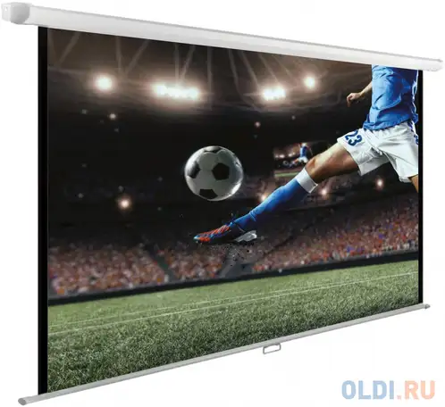 Экран hiper 125x221см cinema swl 16x9-100 16:9 настенно-потолочный рулонный, фотография 1