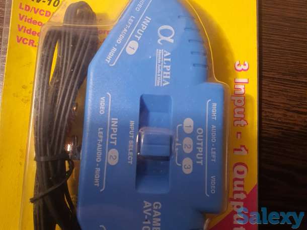 3в1 аудио видео AV RCA конвертер преобразователь разветвитель DVD, фотография 2