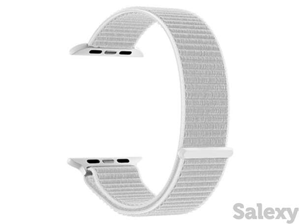 Нейлоновый ремешок deppa band nylon для apple watch 42/44 mm (48106). белый, фотография 1