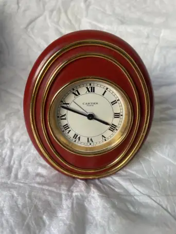 Винтаж 60-х Настольные часы-будильник Cartier, фотография 1