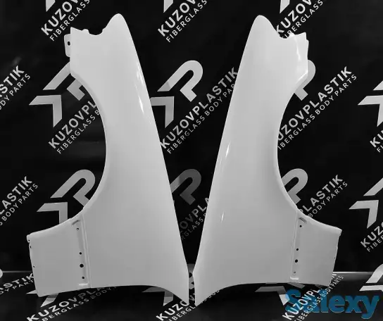 Крыло на Mercedes C W202 из стеклопластика., фотография 3