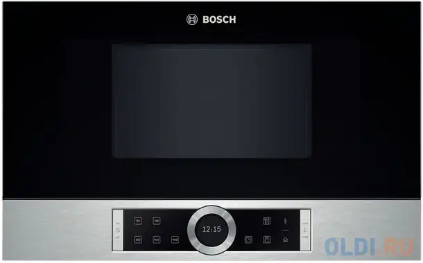 Встраиваемая микроволновая печь bosch bel634gs1 900 вт серебристый, фотография 1
