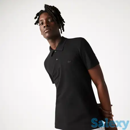 Мужская рубашка-поло lacoste slim fit из органического стрейч-хлопка, фотография 1