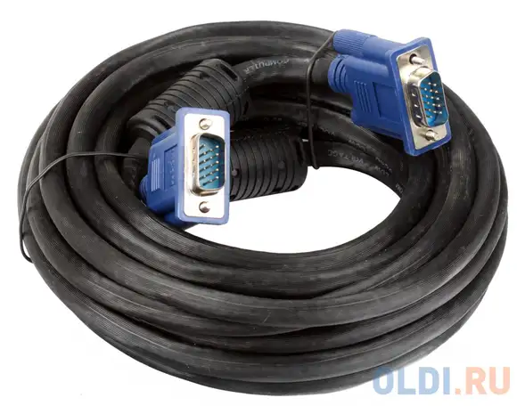Кабель монитор-svga card (15m-15m) 5.0м 2 фильтра vcom  vvg6448-5m, фотография 1