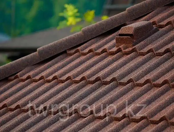 Композитная черепица VEKTILE профиль Shake цвет Chestnut Код: 0001, фотография 2