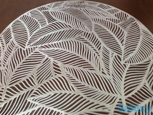 Подтарельники под золото и серебро, качественный материал, ракушки, фотография 6