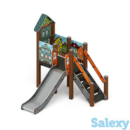 Горка домик (город) н-900 ио 41.01.05-01, фотография 1