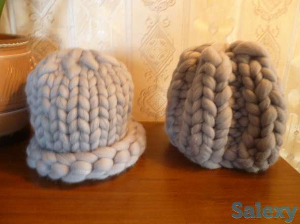 Модные , красивые ,объёмные , вязанные шапочки Хельсинки ., фотография 11