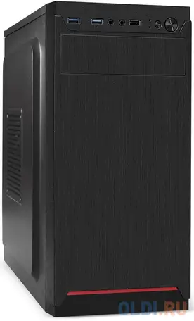 Корпус microatx exegate baa-114u2-aaa450 450 вт чёрный, фотография 1