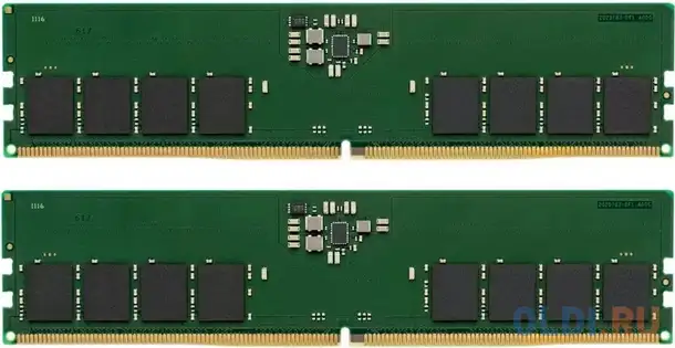 32gb kingston ddr5 5200 dimm kvr52u42bs8k2-32 non-ecc , cl46 , 1.1v, (kit, фотография 1