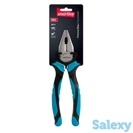 Плоскогубцы комбинированные (пассатижи) 180 мм двухкомпонентные рукоятки smartbuy, фотография 3