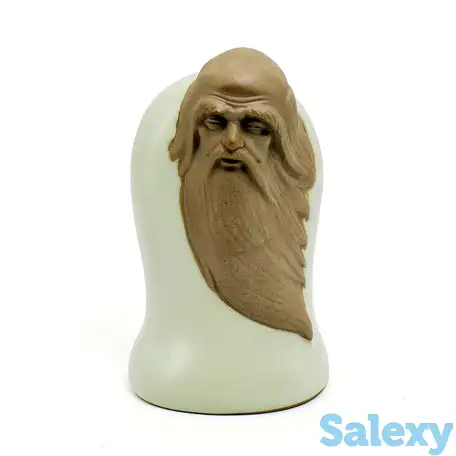 Чайная фигурка из глины с нефритовой эмалью 