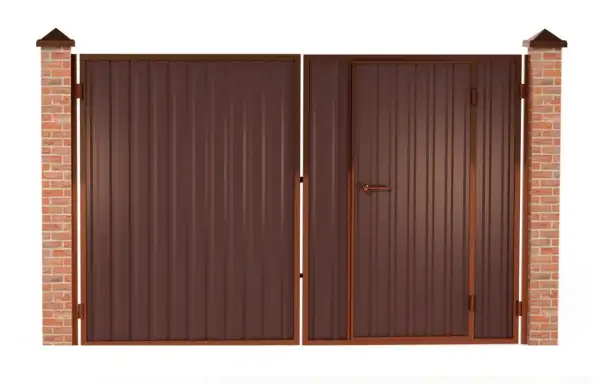 Ворота распашные; откатные; калитка..., фотография 1