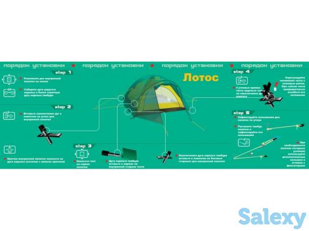 Палатка нормал лотос 2 зеленая (уценка, истёк срок хранения, гарантия 14 дней), фотография 4